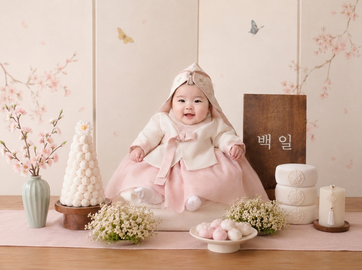 스튜디오 100일 사진 (여아)